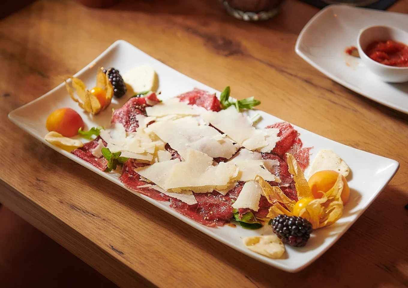 Rindercarpaccio mit Parmesan